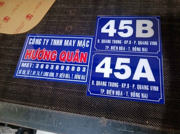 Bảng số nhà mica